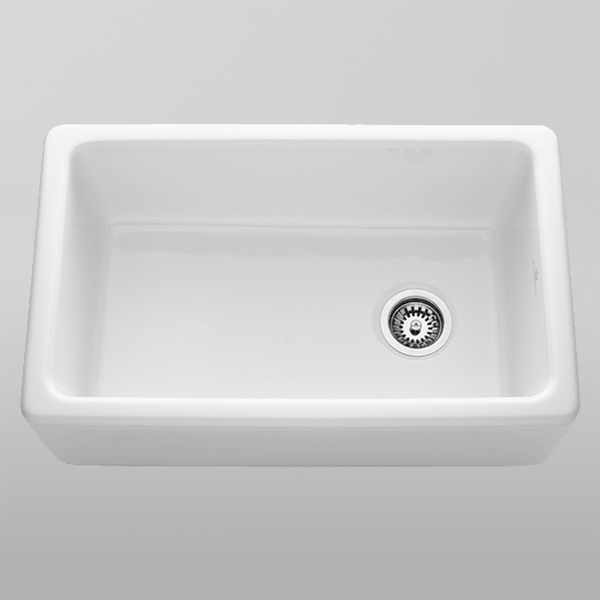 Chambord Philippe II Single Bowl Fireclay White