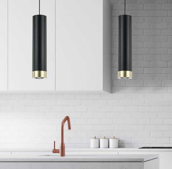 Telbix Dakota Pendant Black Brass Matt