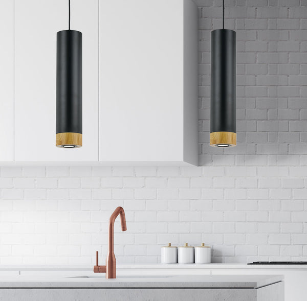 Telbix Dakota Pendant Black Oak