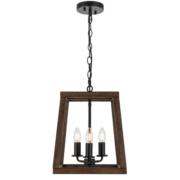 Telbix Dalton 3 Light Pendant Black