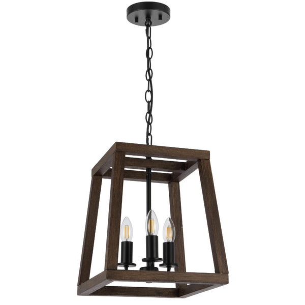 Telbix Dalton 3 Light Pendant Black