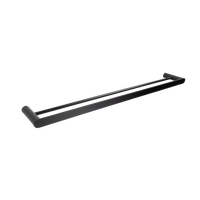Alma Ascari Matte Black 800 Double Towel Rail