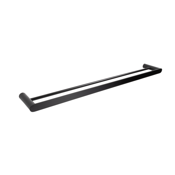 Alma Ascari Matte Black 800 Double Towel Rail