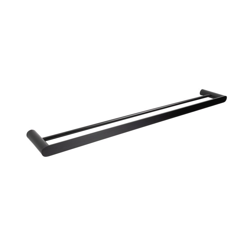Ascari Matte Black 800 Double Towel Rail