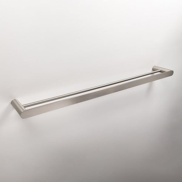 Alma Ascari Brushed Nickel 800 Double Towel Rail