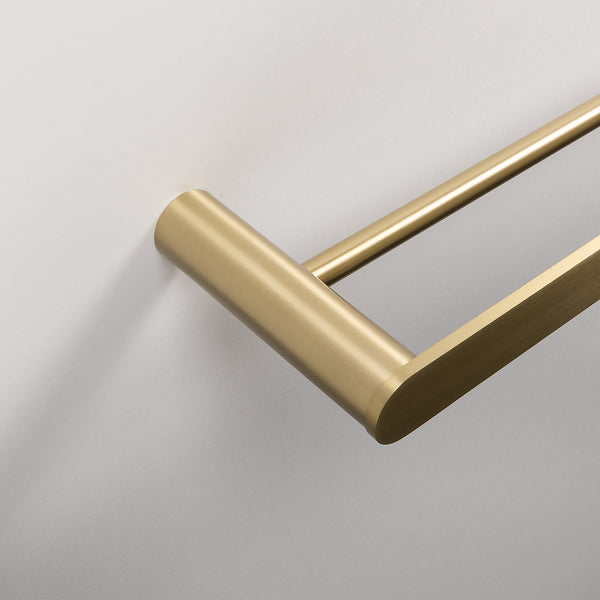 Alma Ascari Brushed Brass Gold 800 Double Towel Rail