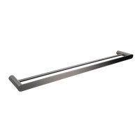 Alma Ascari Brushed Gunmetal 800 Double Towel Rail