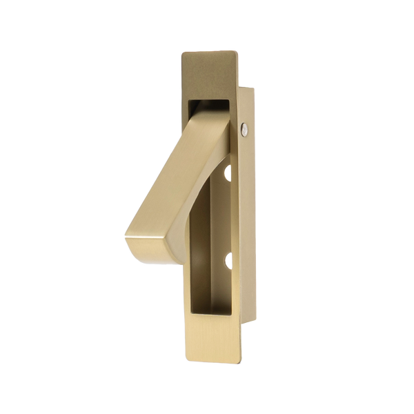 Alma Hazel Concealed Hook Pull Handle Brushed Brass Gold