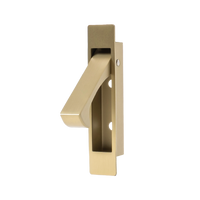 Alma Hazel Concealed Hook Pull Handle Brushed Brass Gold