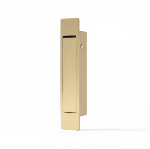 Alma Hazel Concealed Hook Pull Handle Brushed Brass Gold