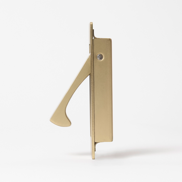 Alma Hazel Concealed Hook Pull Handle Brushed Brass Gold