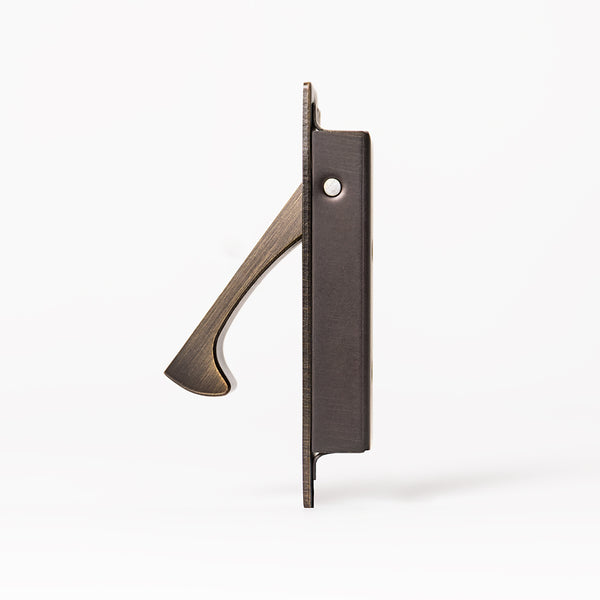 Alma Hazel Concealed Hook Pull Handle Brushed Vintage Antique Brass