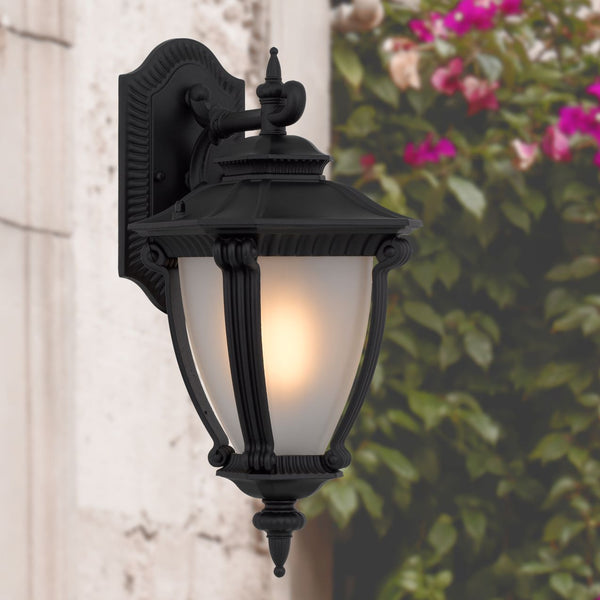 Telbix Delfino Exterior Wall Light Black