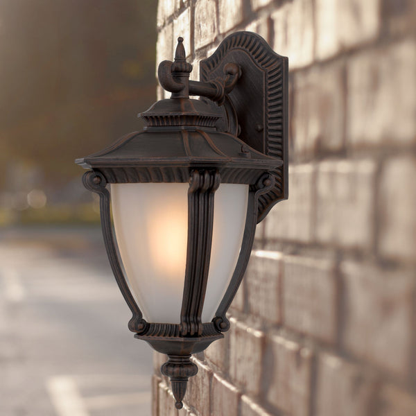 Telbix Delfino Exterior Wall Light Bronze