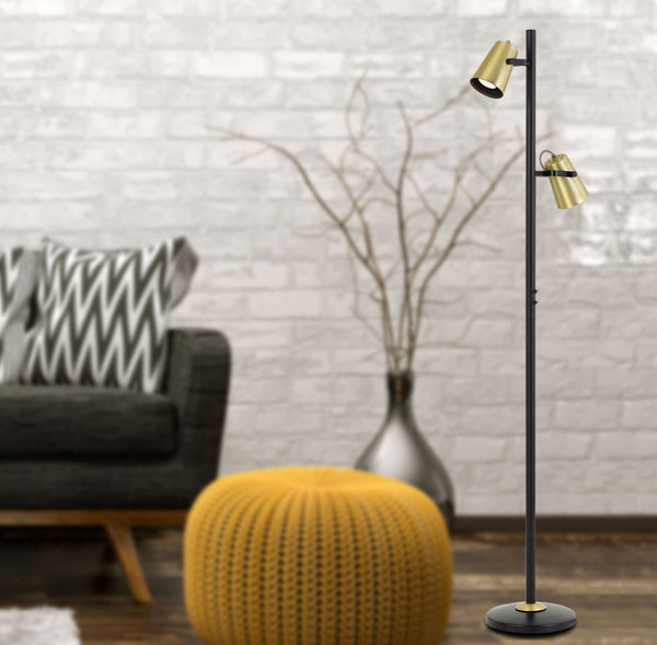 Telbix Deny Floor Lamp Black