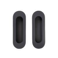 Alma Orla Oval Flush Pull Matte Black