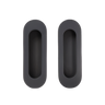 Alma Orla Oval Flush Pull Matte Black