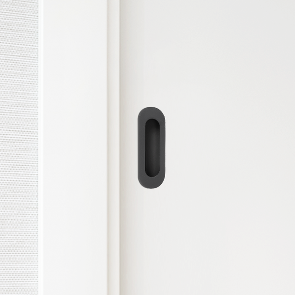 Alma Orla Oval Flush Pull Matte Black