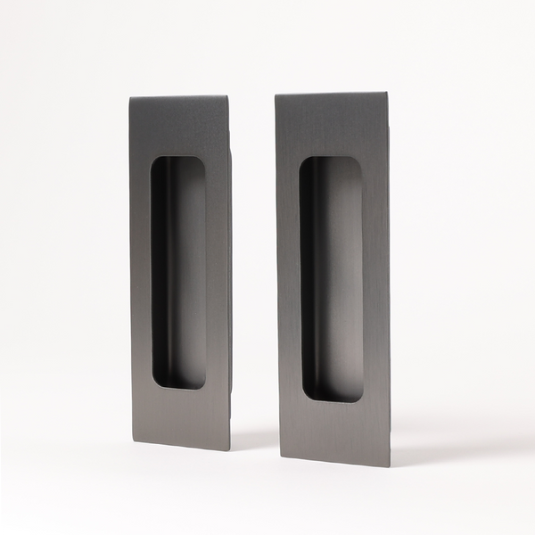 Alma Sachi Square Flush Pull Brushed Gunmetal