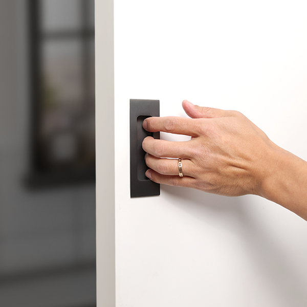 Alma Sachi Square Flush Pull Brushed Gunmetal