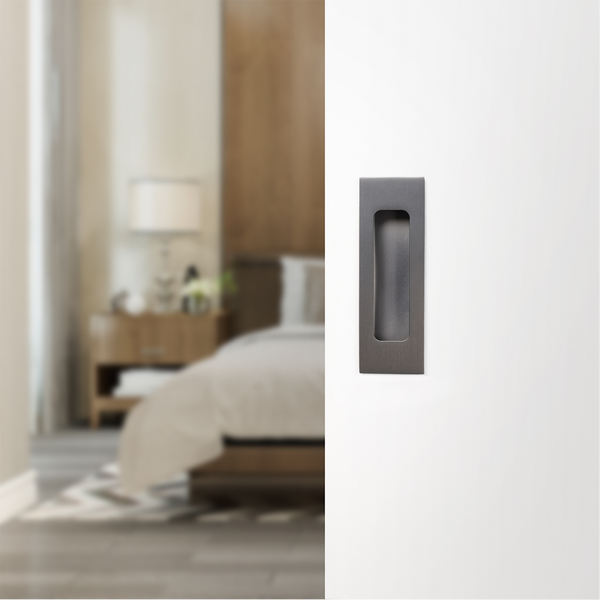 Alma Sachi Square Flush Pull Brushed Gunmetal