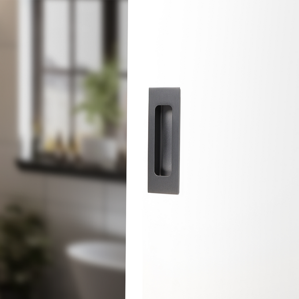 Alma Sachi Square Flush Pull Brushed Gunmetal