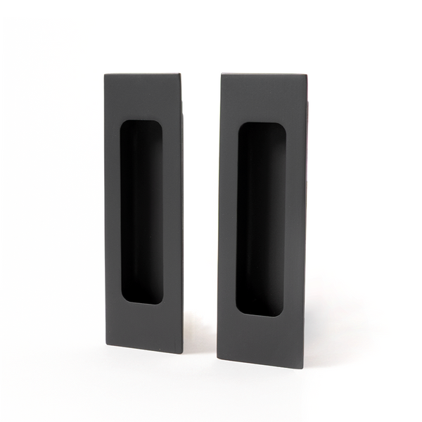 Alma Sachi Square Flush Pull Matte Black