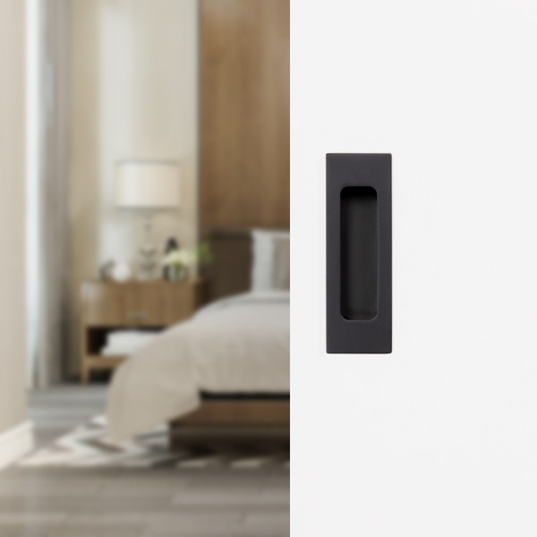 Alma Sachi Square Flush Pull Matte Black
