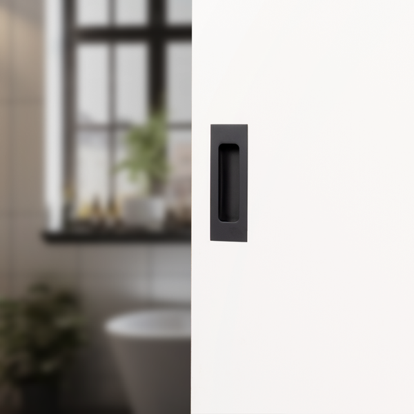 Alma Sachi Square Flush Pull Matte Black
