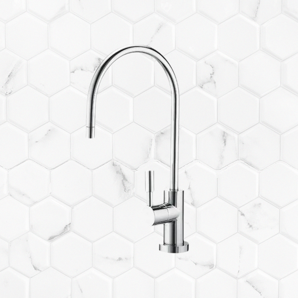 Puretec Designer Faucet Gooseneck 1/4 Ceramic Disk Chrome Filter Tap