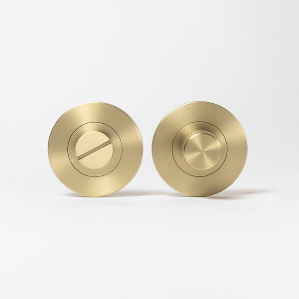Alma Fernando Linear Lock Set Brushed Brass Gold