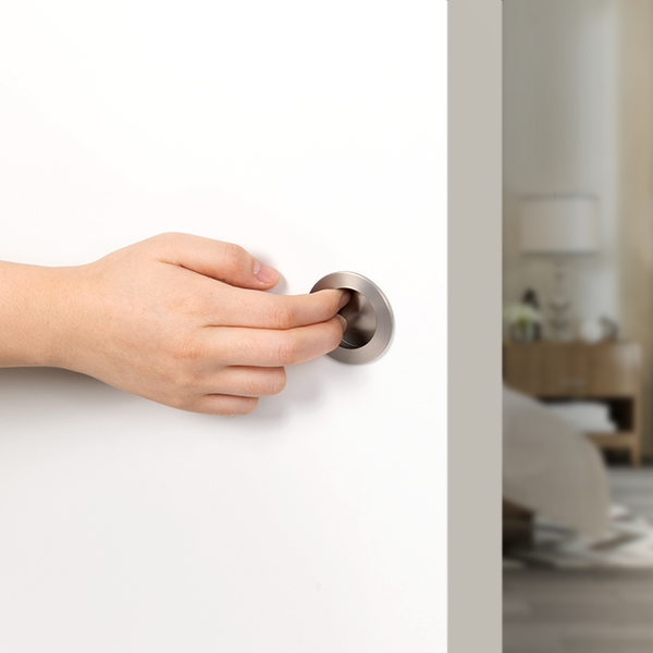 Alma Rian Round Flush Pull Brushed Nickel