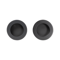 Alma Rian Round Flush Pull Matte Black