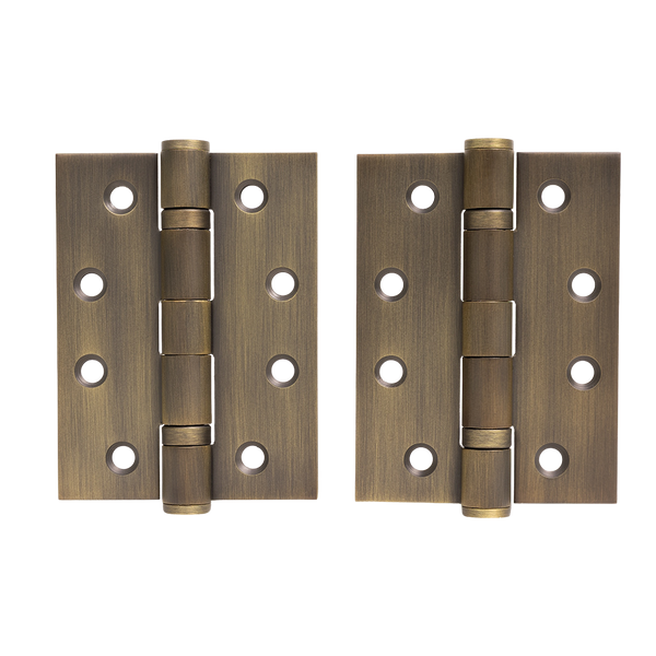 Alma Harriet Door Butt Hinge Brushed Vintage Antique Brass