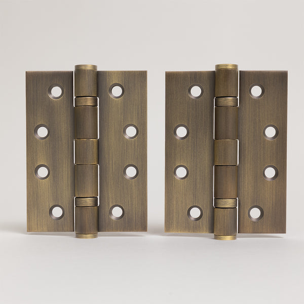 Alma Harriet Door Butt Hinge Brushed Vintage Antique Brass