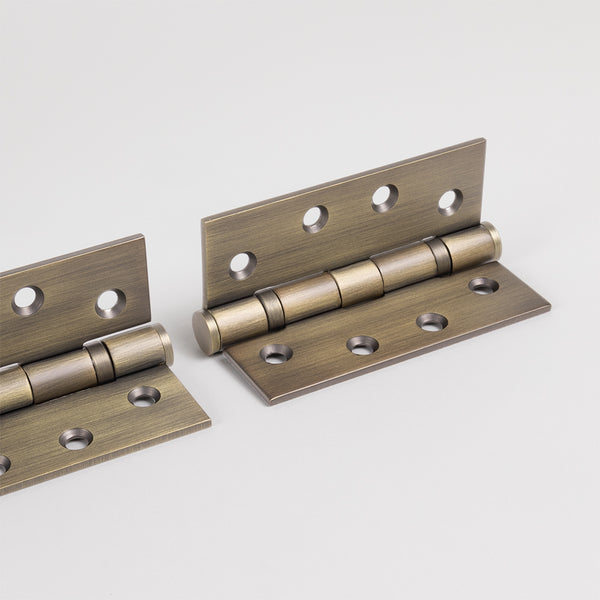 Alma Harriet Door Butt Hinge Brushed Vintage Antique Brass