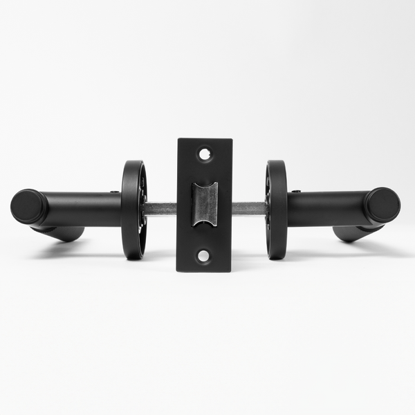 Alma Ivan Door Handle Knurled Matte Black