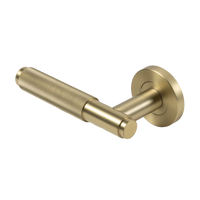 Alma Kani Knurled Dummy Door Handle Brushed Brass Gold