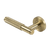 Alma Kani Knurled Dummy Door Handle Brushed Brass Gold