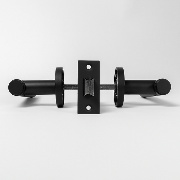 Alma Marko Door Handle Linear Reeded Matte Black