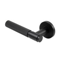 Alma Marko Door Handle Linear Reeded Matte Black