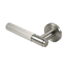 Alma Marko Door Handle Linear Reeded Brushed Nickel
