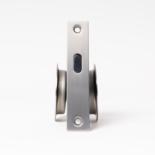 Alma Cam Cavity Sliding Door Lock Brushed Nickel