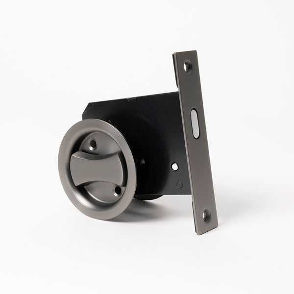 Alma Cam Cavity Sliding Door Lock Brushed Gunmetal