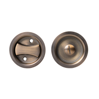 Alma Cam Cavity Sliding Door Lock Brushed Vintage Antique Brass