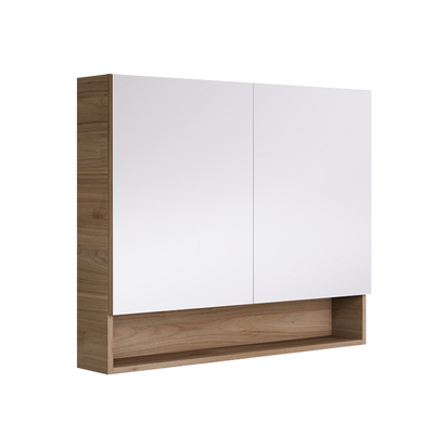 Fienza Aluca 900mm Display Shelf Mirror Cabinet