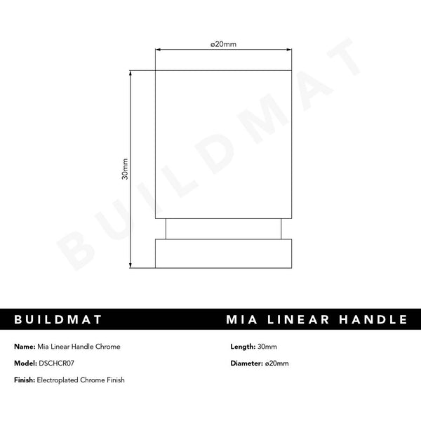 Alma Mia Linear Handle Chrome CLEARANCE