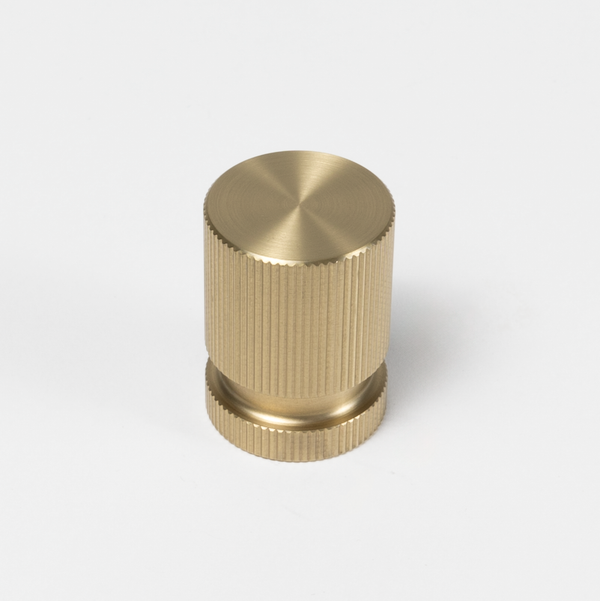 Alma Mia Linear Handle Brushed Brass Gold
