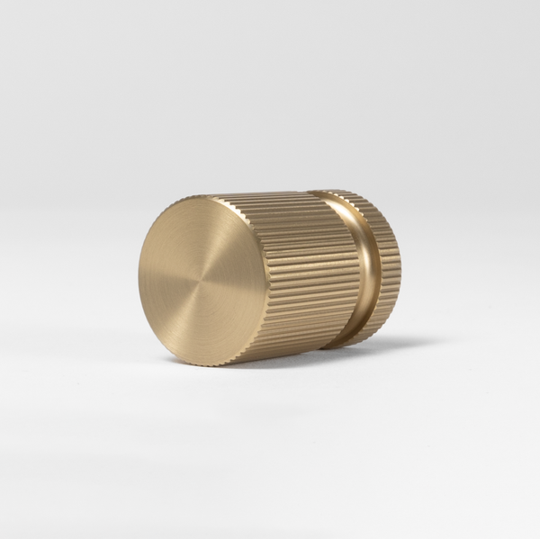 Alma Mia Linear Handle Brushed Brass Gold