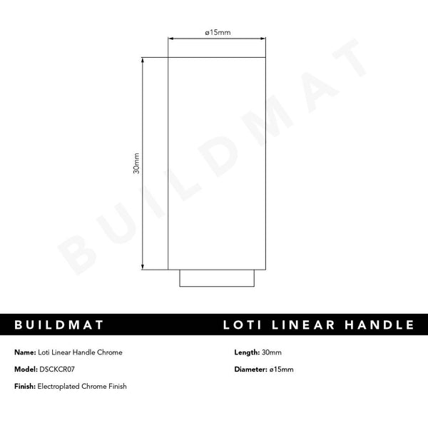 Alma Loti Linear Handle Chrome CLEARANCE